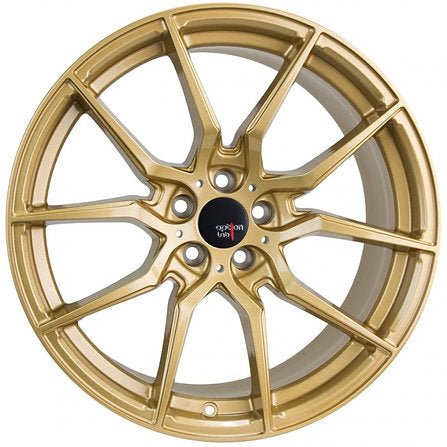 Option Lab R716 Top Secret Gold 18x8.5 +40 5x108 | L16 - 88551 - 40 - GLD - JDMuscleWheelsL16-88551-40-GLD