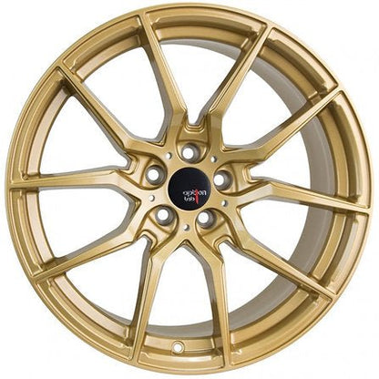 Option Lab R716 Top Secret Gold 18x8.5 +40 5x108 | L16 - 88551 - 40 - GLD - JDMuscleWheelsL16-88551-40-GLD