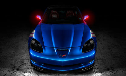 Oracle 05 - 13 Chevrolet Corvette C6 Concept Side Mirrors - Unpainted, LED Turn Signals & Parking Lights | orl3901 - 504 - JDMuscleSPK466747