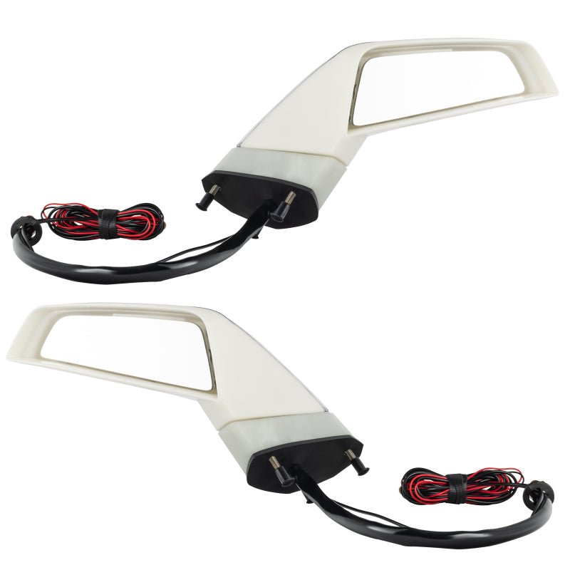 Oracle 05 - 13 Chevrolet Corvette C6 Concept Side Mirrors - Unpainted, LED Turn Signals & Parking Lights | orl3901 - 504 - JDMuscleSPK466747