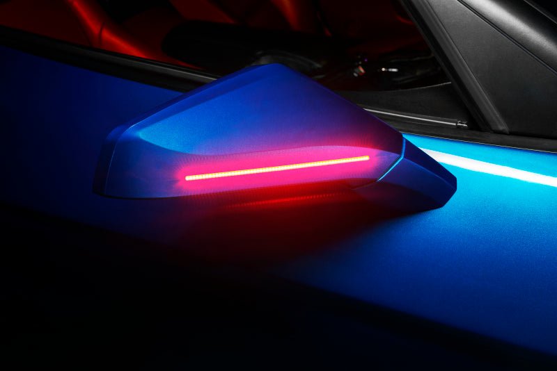 Oracle 05 - 13 Chevrolet Corvette C6 Concept Side Mirrors - Unpainted, LED Turn Signals & Parking Lights | orl3901 - 504 - JDMuscleSPK466747