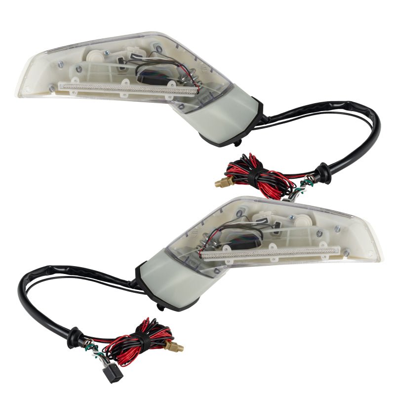 Oracle 05 - 13 Chevrolet Corvette C6 Concept Side Mirrors - Unpainted, LED Turn Signals & Parking Lights | orl3901 - 504 - JDMuscleSPK466747