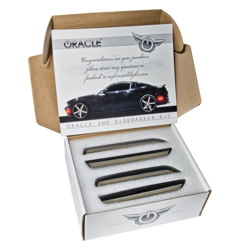 Oracle 10 - 14 Ford Mustang Concept Sidemarker Set - Tinted - Competition Orange | CY - JDMuscleShop the look 2orl9700-CY-T