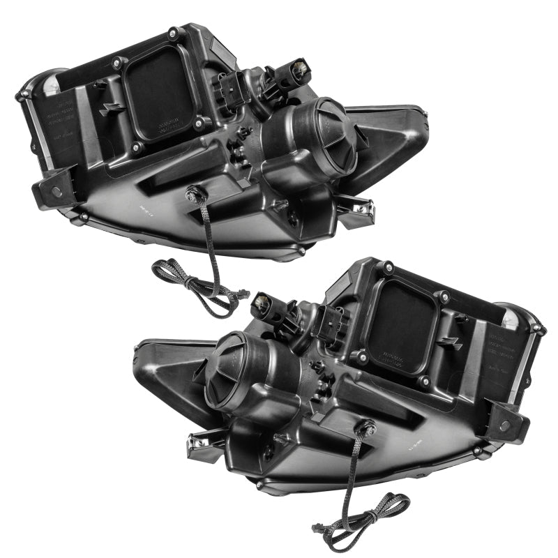 Oracle 15 - 17 Ford Mustang Dynamic RGB+A Pre - Assembled Headlights - Black Edition - SEE WARRANTY - JDMuscleShop the look 2orl8199-332