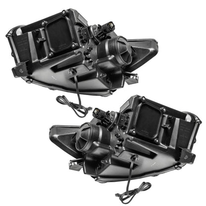 Oracle 15 - 17 Ford Mustang Dynamic RGB+A Pre - Assembled Headlights - Black Edition - SEE WARRANTY - JDMuscleShop the look 2orl8199-332