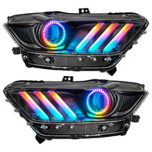 Oracle 15 - 17 Ford Mustang Dynamic RGB+A Pre - Assembled Headlights - Black Edition - SEE WARRANTY - JDMuscleShop the look 2orl8199-332