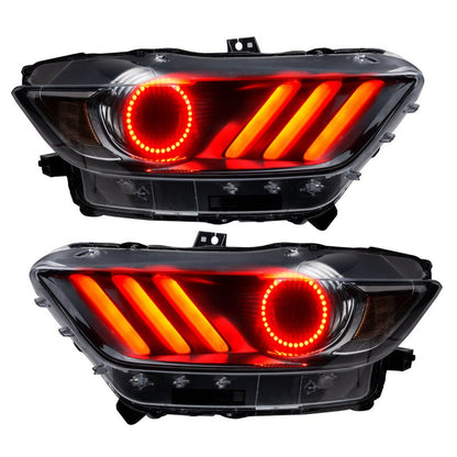 Oracle 15 - 17 Ford Mustang V6/GT/Shelby DRL w/ Halo Kit - ColorSHIFT w/ BC1 Controller SEE WARRANTY - JDMuscleShop the look 2orl2267-335
