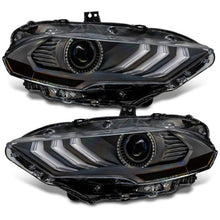 Oracle Lighting 18 - 23 Ford Mustang Dynamic ColorSHIFT LED Headlights - Black Series SEE WARRANTY - JDMuscleShop the look 2orl8204-332
