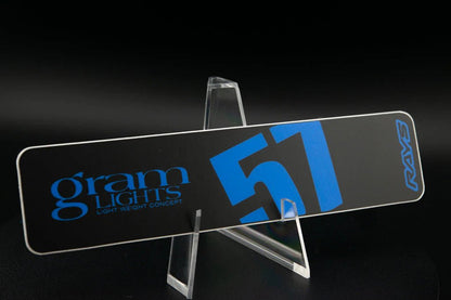 Overnight.Crew Rays Gram Lights 57DR/57CR Spoke Stickers (4 PCS) - JDMuscleStickers and Vinyls4-GL-BLYPEBlack/Hyper Blue
