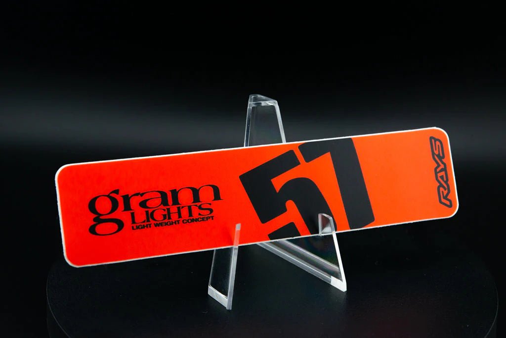 Overnight.Crew Rays Gram Lights 57DR/57CR Spoke Stickers (4 PCS