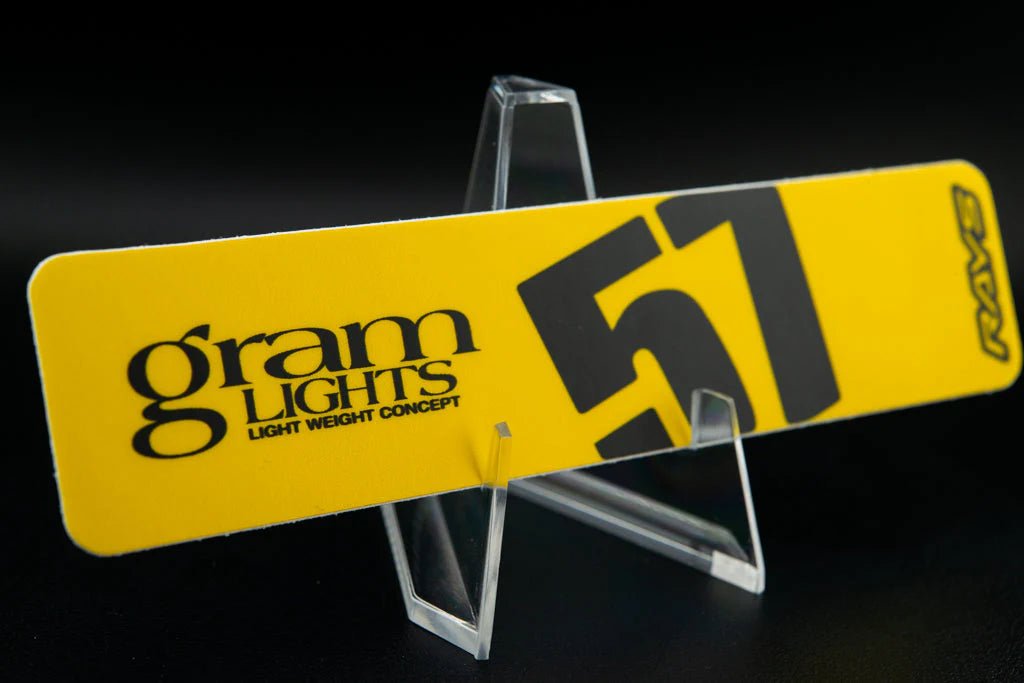Overnight.Crew Rays Gram Lights 57DR/57CR Spoke Stickers (4 PCS) - JDMuscleStickers and Vinyls4-GL-BLKWHTBlack/White