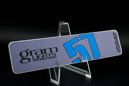 Overnight.Crew Rays Gram Lights 57DR/57CR Spoke Stickers (4 PCS) - JDMuscleStickers and Vinyls4-GL-SGNBGrey/Nitrous Blue