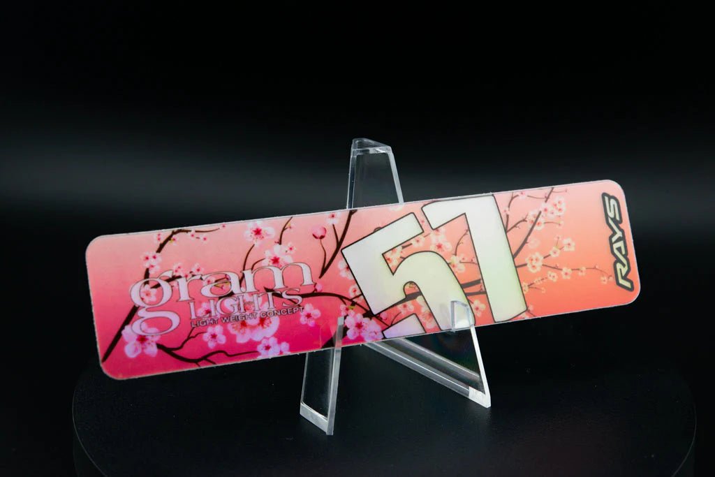 Overnight.Crew Rays Gram Lights 57DR/57CR Spoke Stickers (4 PCS) - JDMuscleStickers and Vinyls4-GL-CBPNKCherry Blossom/Pink