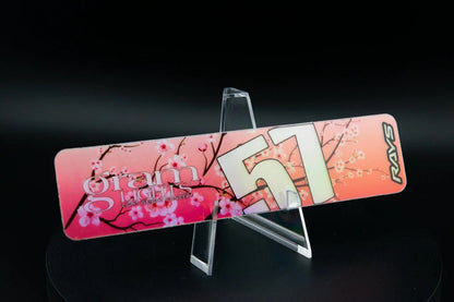 Overnight.Crew Rays Gram Lights 57DR/57CR Spoke Stickers (4 PCS) - JDMuscleStickers and Vinyls4-GL-CBPNKCherry Blossom/Pink