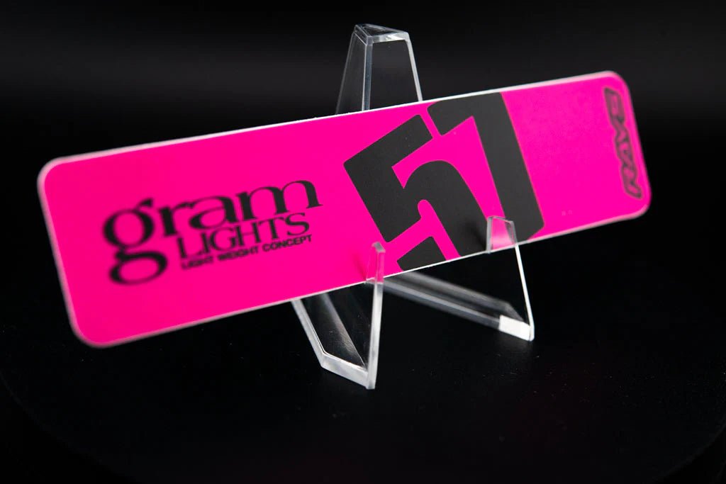 Overnight.Crew Rays Gram Lights 57DR/57CR Spoke Stickers (4 PCS) - JDMuscleStickers and Vinyls4-GL-MGNTAMagenta/Black