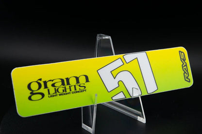 Overnight.Crew Rays Gram Lights 57DR/57CR Spoke Stickers (4 PCS) - JDMuscleStickers and Vinyls4-GL-AVCDOAvacado