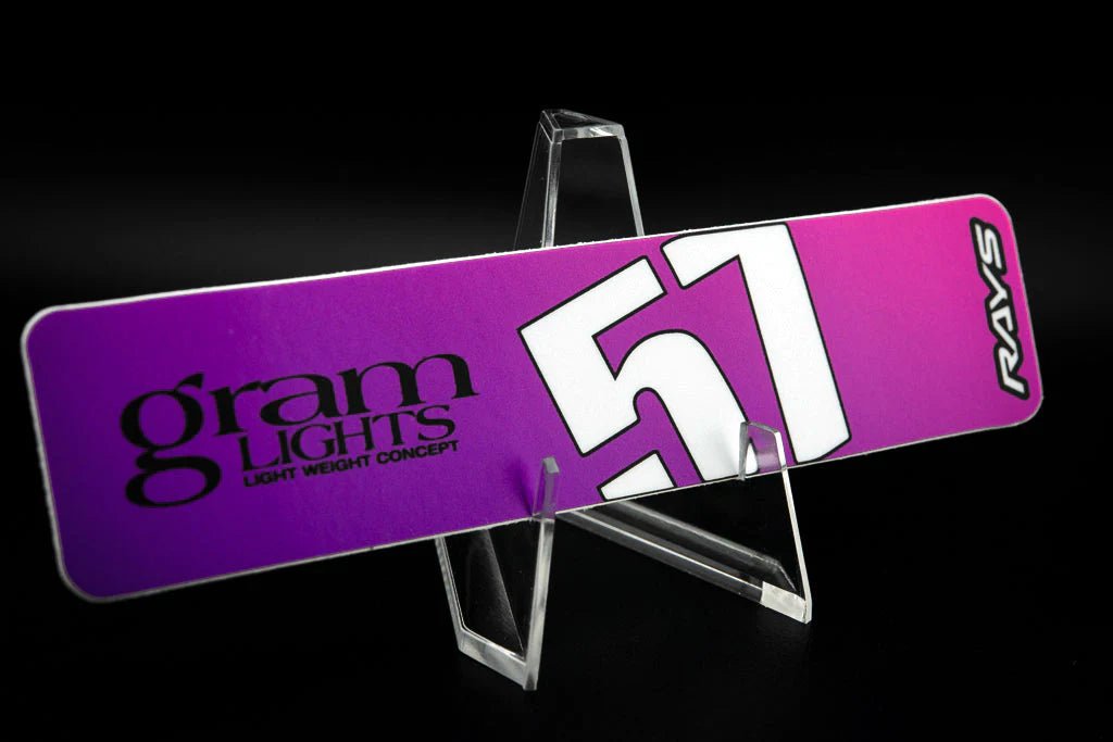 Overnight.Crew Rays Gram Lights 57DR/57CR Spoke Stickers (4 PCS) - JDMuscleStickers and Vinyls4-GL-EGPLNTEggplant