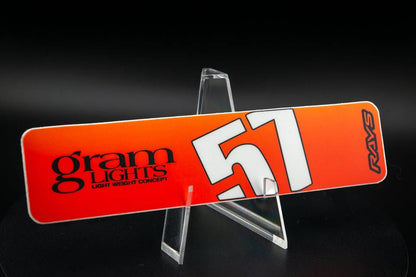Overnight.Crew Rays Gram Lights 57DR/57CR Spoke Stickers (4 PCS) - JDMuscleStickers and Vinyls4-GL-SUORSunset Orange