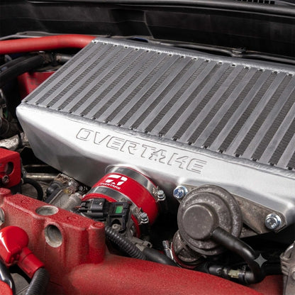 OVERTAKE [02-07 WRX, 04-21 STI, 04-08 FXT] Top Mount Intercooler - JDMuscleIntercoolersA10382SLVSilver