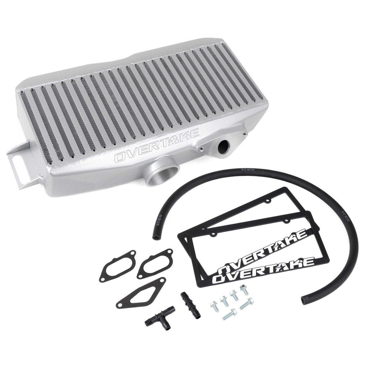 OVERTAKE [02-07 WRX, 04-21 STI, 04-08 FXT] Top Mount Intercooler - JDMuscleIntercoolersA10382SLVSilver