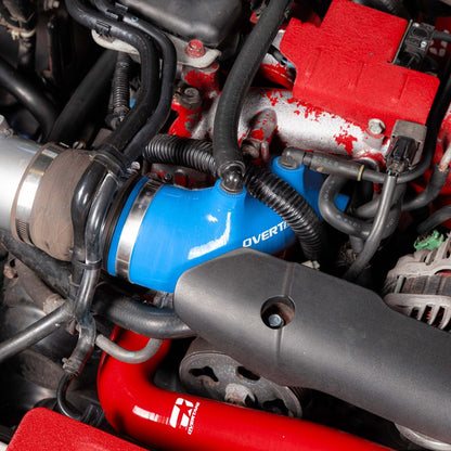 OVERTAKE [04-21 STI, 02-07 WRX, 04-08 FXT] Silicone Turbo Inlet Hose - JDMuscleTurbo Inlet Hoses and PipesA10222BLUOVERTAKE Blue