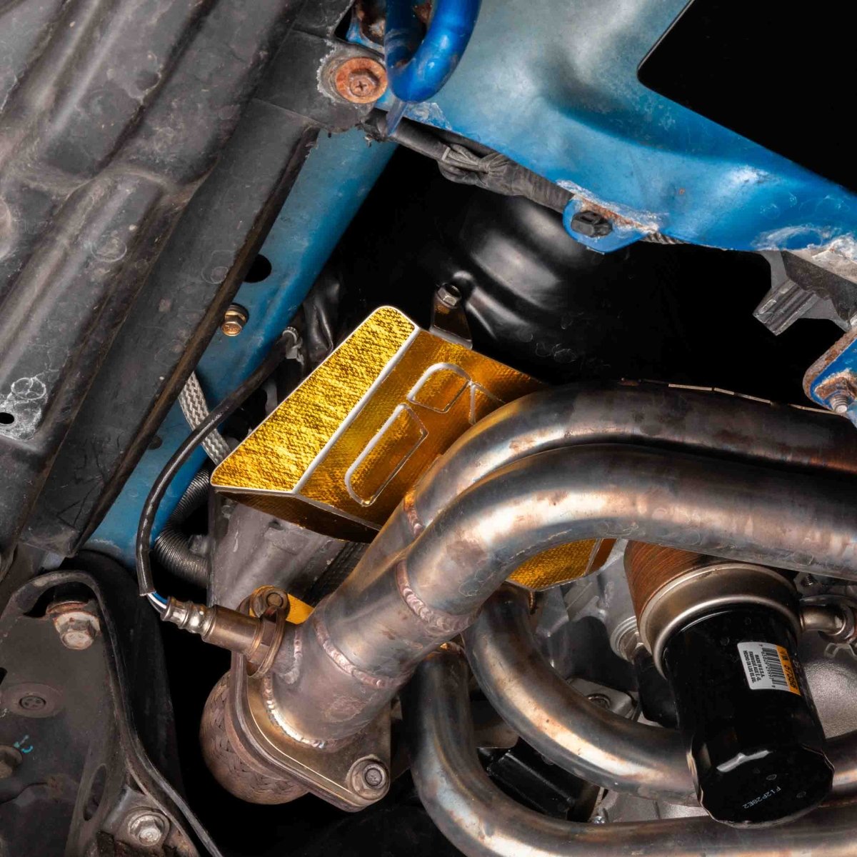 OVERTAKE [08-21 WRX STI] DAVCS Cam Solenoid Heat Shield - JDMuscleExhaust Heat ShieldsA11092