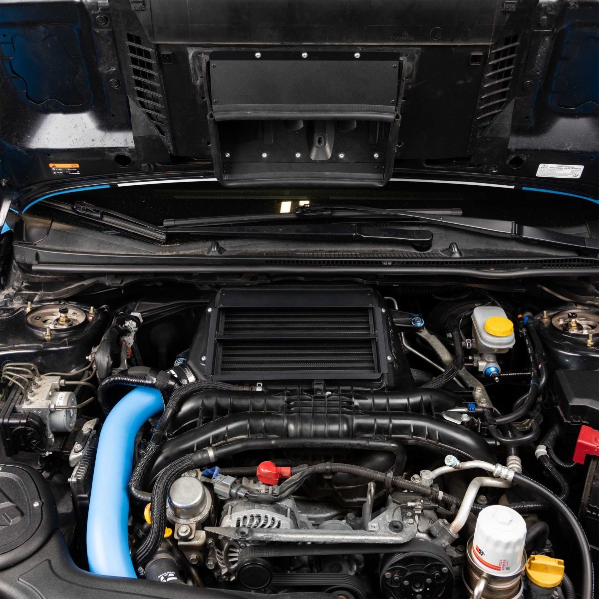 OVERTAKE [15-21 WRX, 14-18 FXT] Top Mount Intercooler - JDMuscleIntercoolersA10384SLVSilver