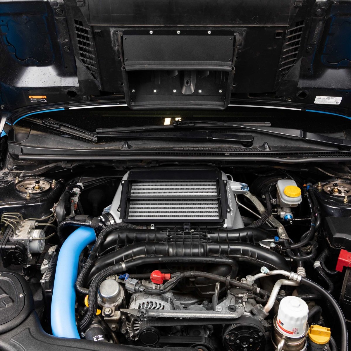 OVERTAKE [15-21 WRX, 14-18 FXT] Top Mount Intercooler - JDMuscleIntercoolersA10384SLVSilver