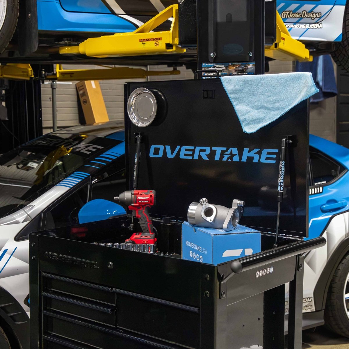 OVERTAKE 22" Sticker - JDMuscleApparel & SwagA10491BLU22in OVERTAKE Blue
