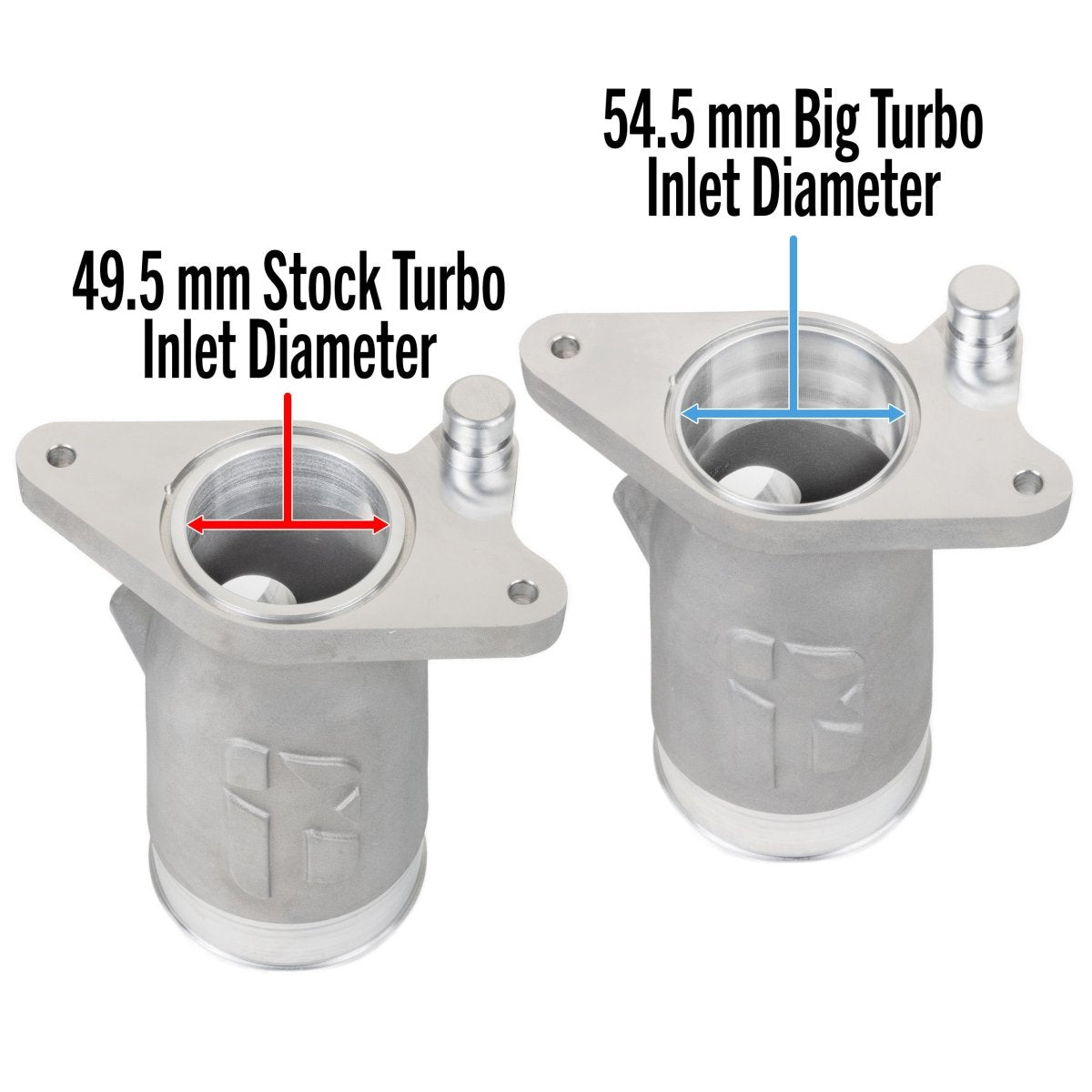 OVERTAKE Aluminum BIG TURBO Inlet - Subaru 2022 - 2026 WRX - JDMuscleAir InductionA10691BT