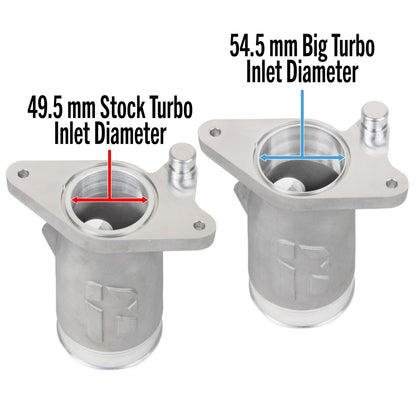 OVERTAKE Aluminum BIG TURBO Inlet - Subaru 2022 - 2026 WRX - JDMuscleAir InductionA10691BT