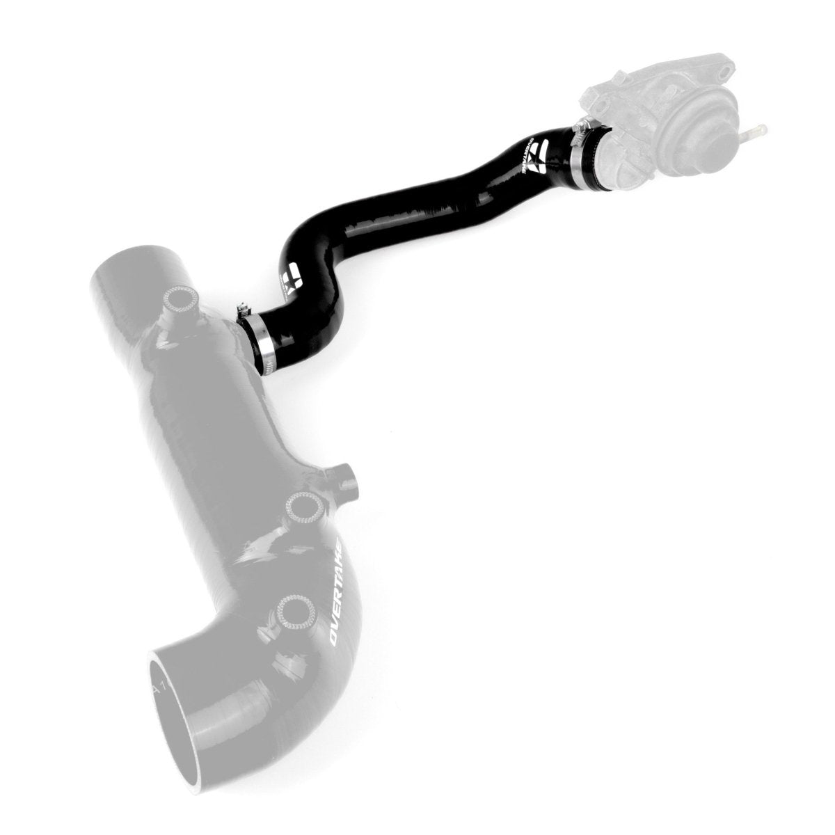 OVERTAKE Bypass Valve Recirculation Hose - Subaru 2002 - 2007 WRX, 2004 - 2021 STI - JDMuscleAir InductionA10662BLKBlack