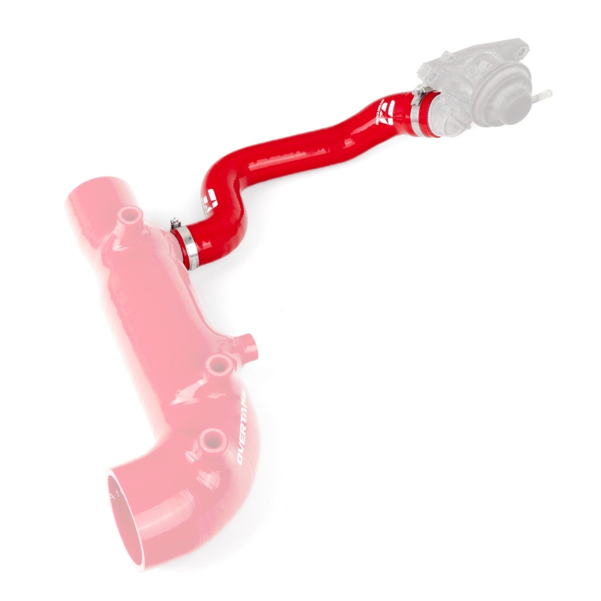 OVERTAKE Bypass Valve Recirculation Hose - Subaru 2002 - 2007 WRX, 2004 - 2021 STI - JDMuscleAir InductionA10662REDRed