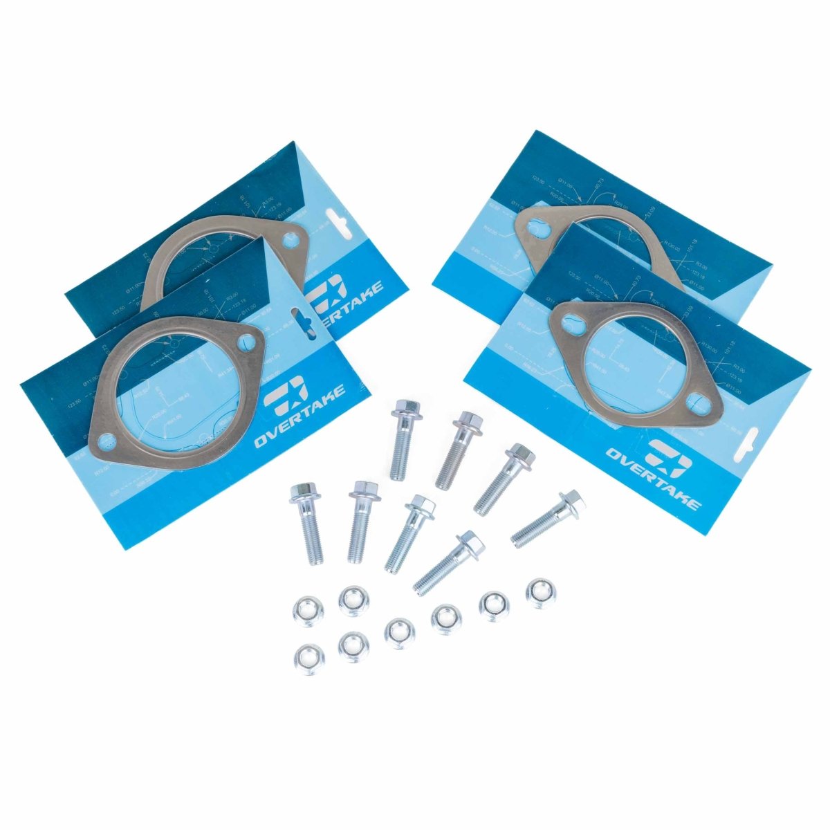 OVERTAKE Catback Exhaust Hardware Refresh Kit - Subaru 2008 - 2026, 2008 - 2021 STI - Sedan - JDMuscleExhaustA10451