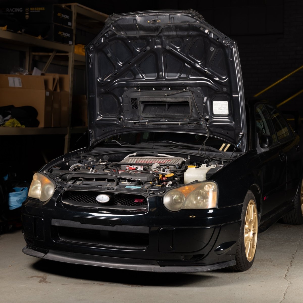 OVERTAKE Hi - Lift Hood Strut Kit - Subaru 2002 - 2007 WRX, 2004 - 2007 STI - JDMuscleAccessoriesA10444