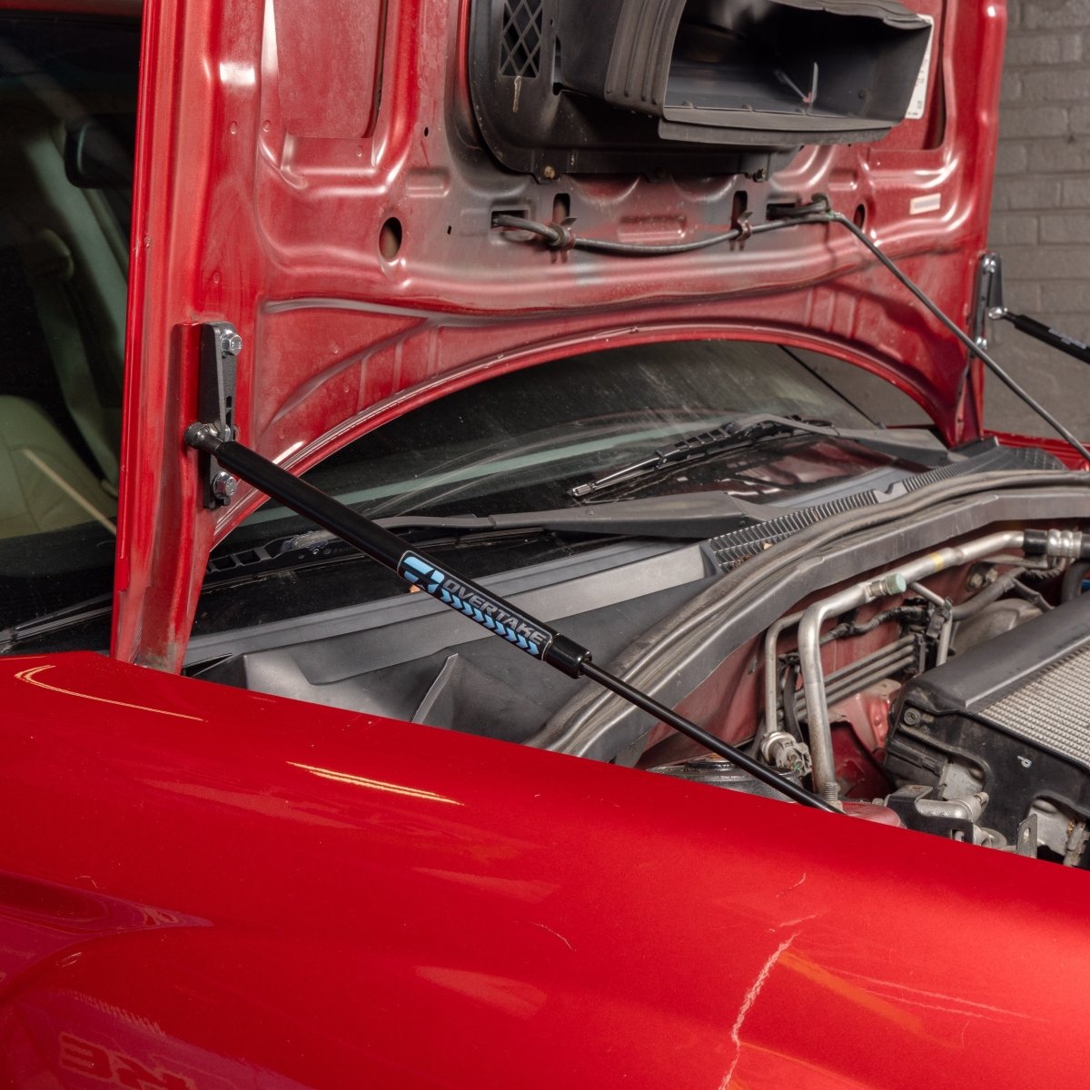 OVERTAKE Hi - Lift Hood Strut Kit - Subaru 2004 - 2008 Forester XT - JDMuscleAccessoriesA10448