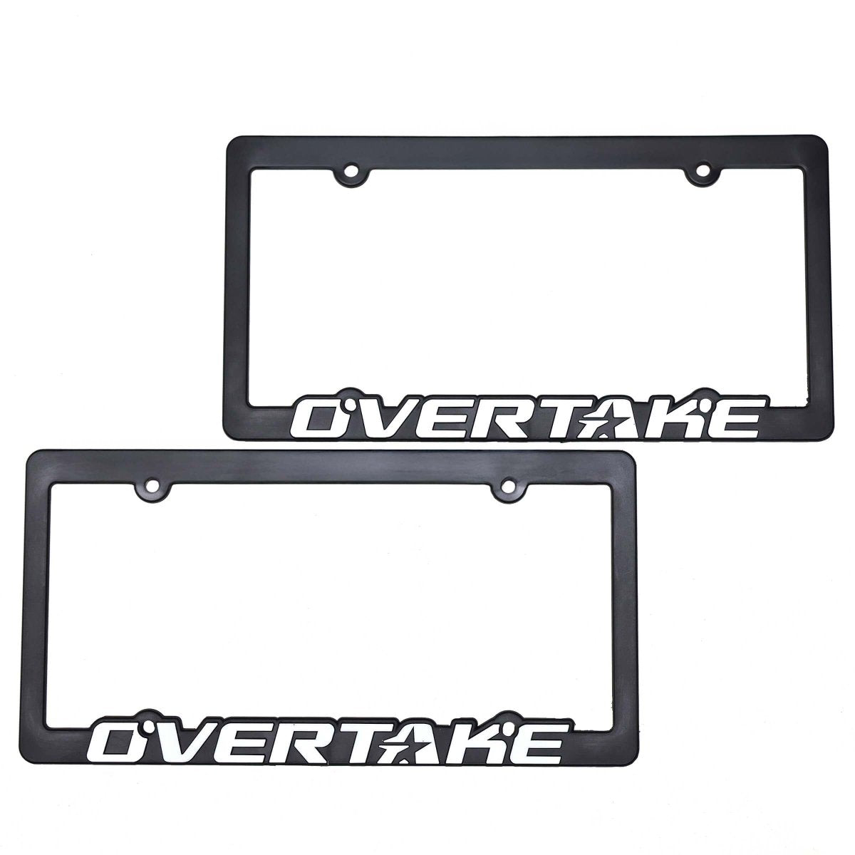 OVERTAKE License Plate Frames - Plastic - JDMuscleExterior & BodyA10278