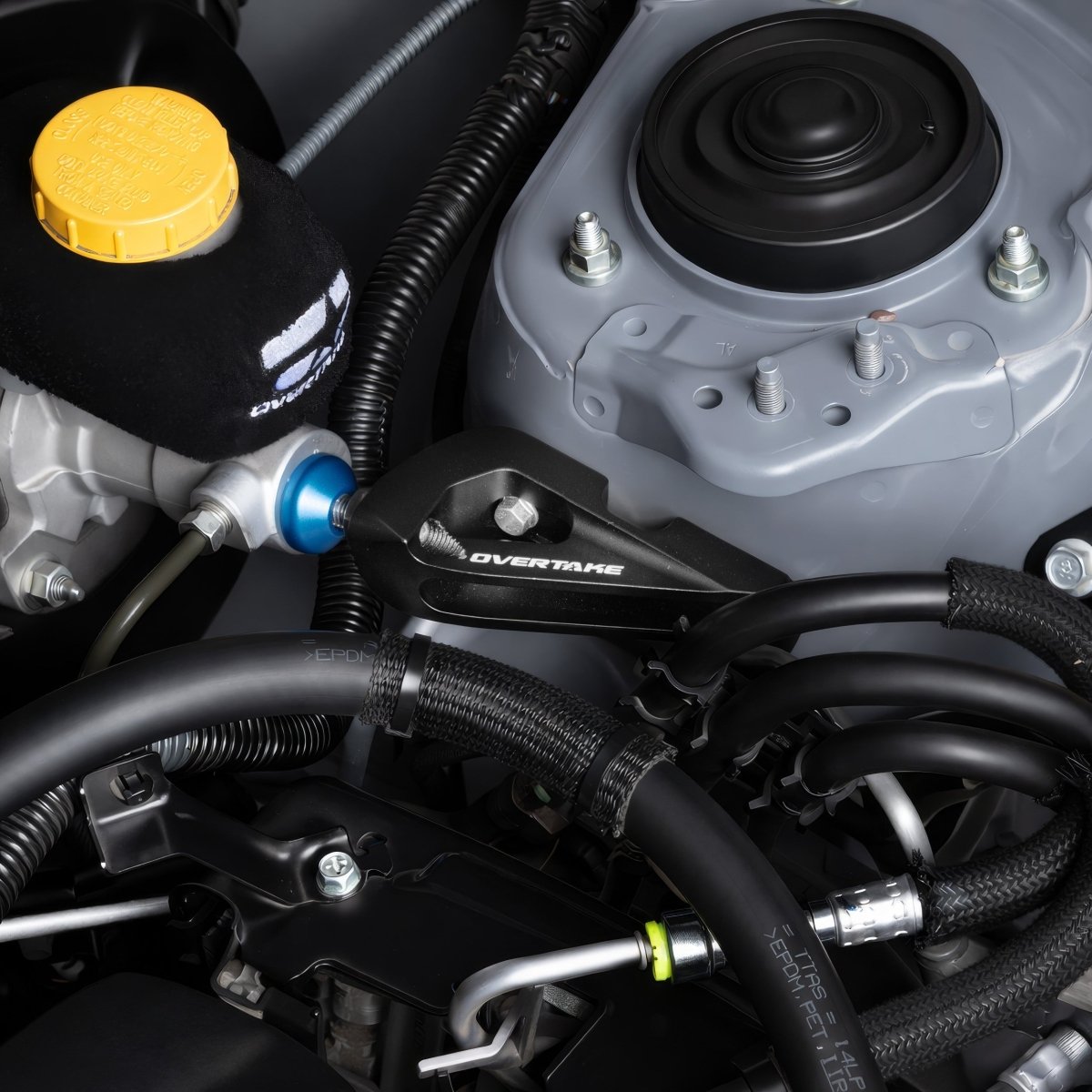 OVERTAKE Master Cylinder Brace - Subaru 2013 - 2026 BRZ / Toyota 2013 - 2026 GR86/FRS - JDMuscleBrakesA10569
