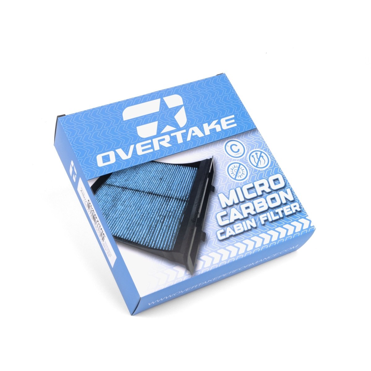 OVERTAKE Micro Carbon Cabin Air Filter - Subaru 2008 - 2021 WRX, 2008 - 2021 STI - JDMuscleInteriorA10272