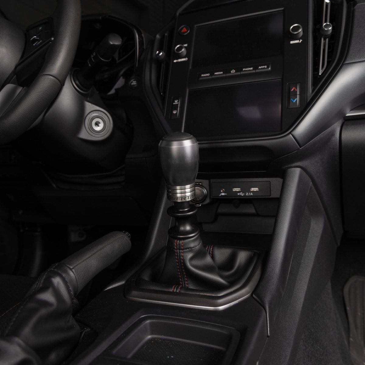OVERTAKE ModKnob Weighted Delrin Shift Knob - Short - Subaru Manual Transmission - JDMuscleInteriorA10676WHTWhite