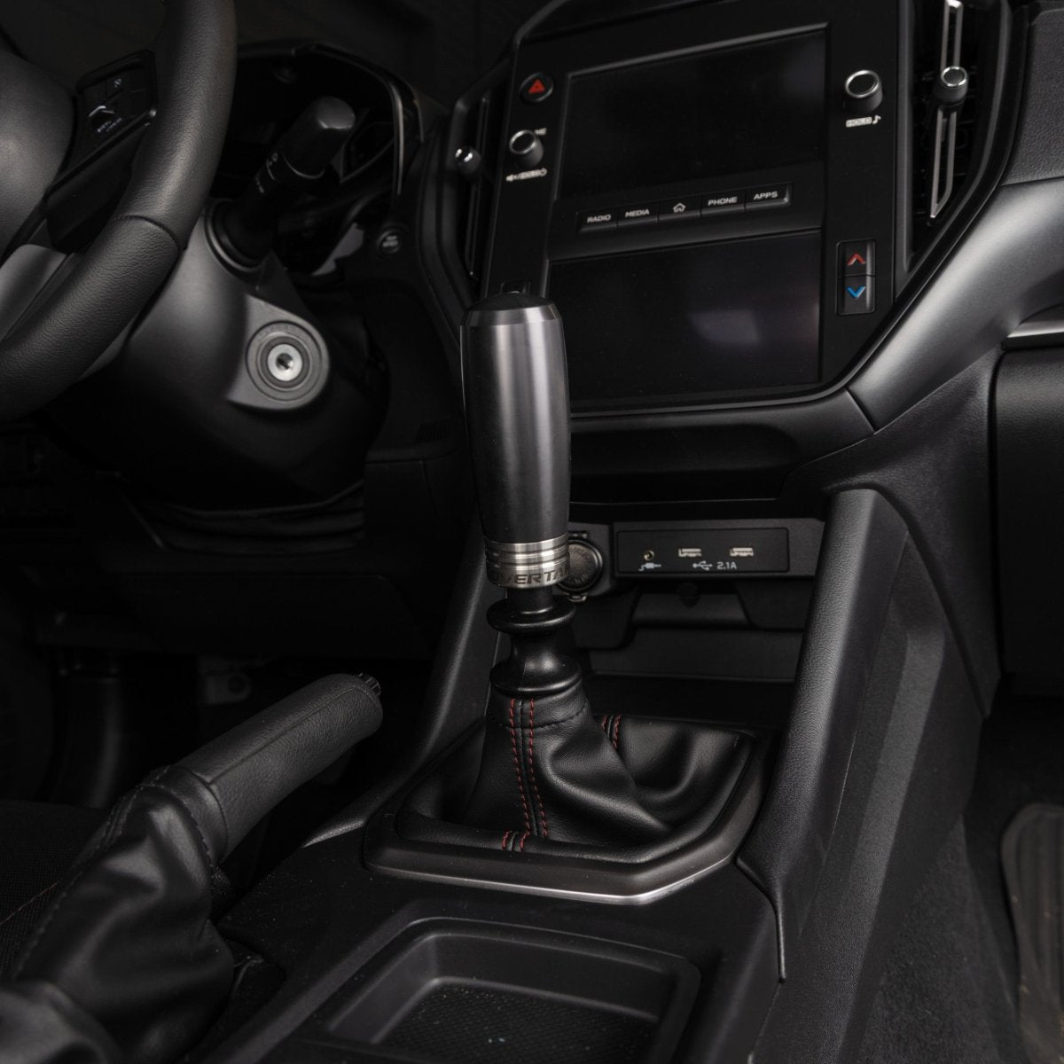OVERTAKE ModKnob Weighted Delrin Shift Knob - Tall - Subaru Manual Transmission - JDMuscleInteriorA10675WHTWhite