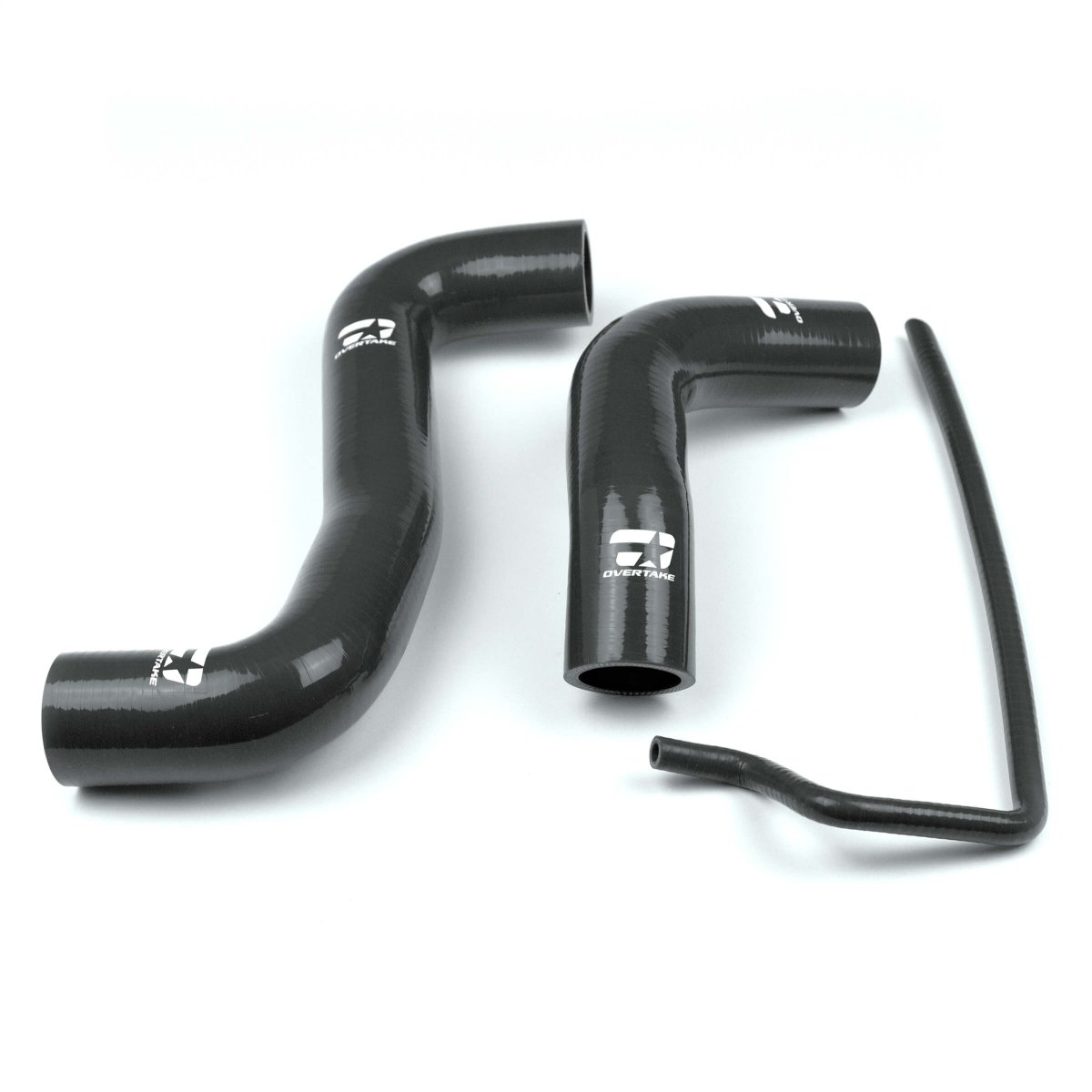 OVERTAKE Radiator Hose Kit - Subaru 2008-2014 WRX, 2008-2021 STI, 2009-2013 Forester XT - JDMuscleRadiator HosesA10127BLKBlack