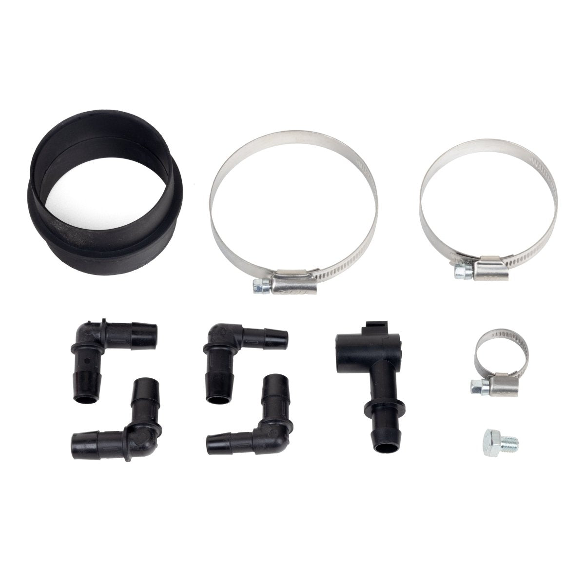 OVERTAKE Silicone Turbo Inlet Hose - Subaru 2008 - 2014 WRX, 2005 - 2009 Legacy GT/ 2005 - 2009 Outback XT, 2009 - 2013 Forester XT - JDMuscleAir InductionA10221BLKBlack