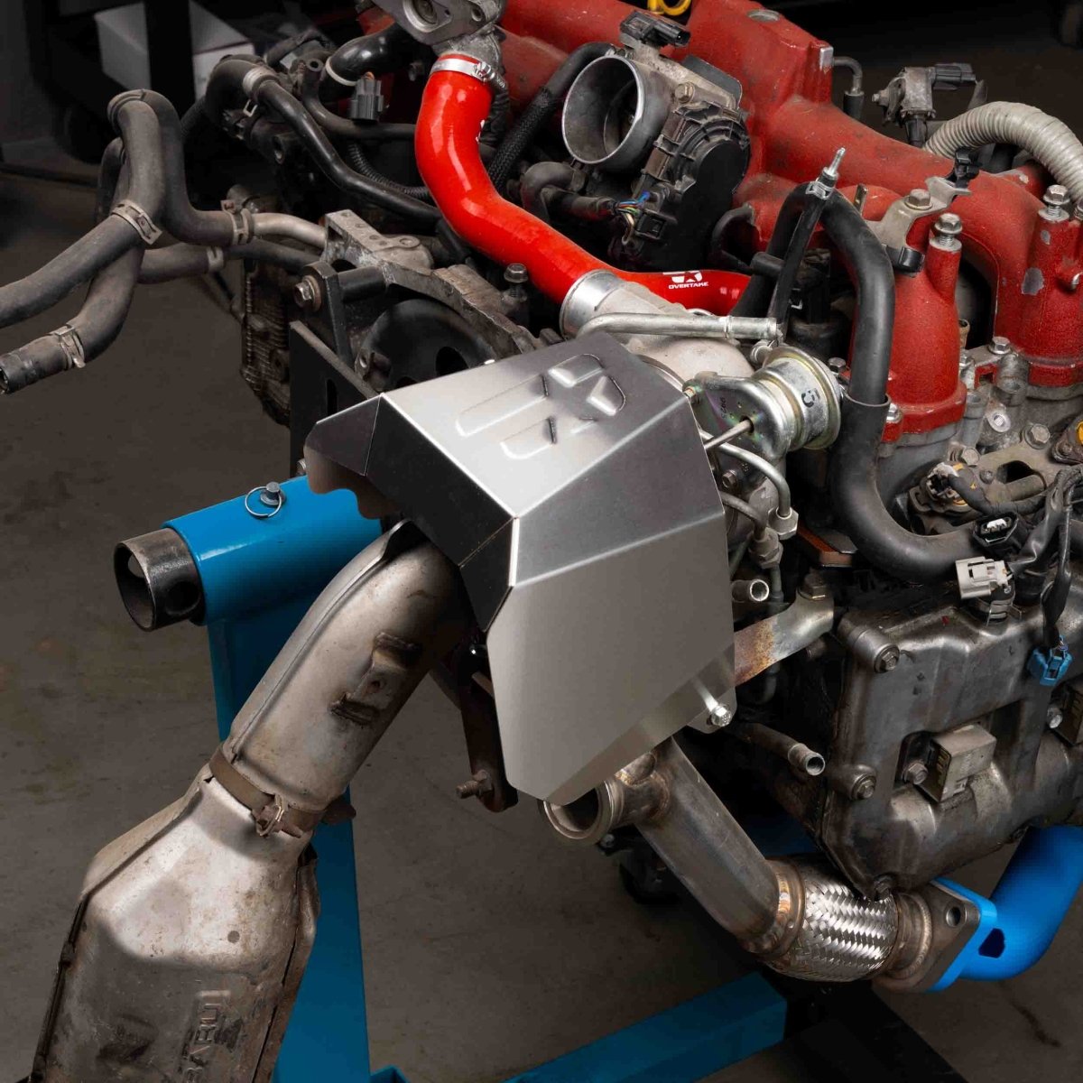 OVERTAKE Turbo Heatshield - Subaru 2002 - 2014 WRX, 2004 - 2021 STI, 2004 - 2013 Forester XT, 2005 - 2009 Outback XT, 2005 - 2009 Legacy GT - JDMuscleTurbo AccessoriesA10928