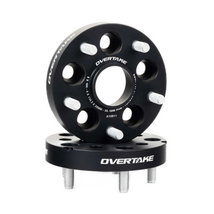 OVERTAKE Wheel Spacer Adapters - Pair - 25mm 5x100 to 5x114.3 - Subaru 2002 - 2014 WRX, 2004 STI, 2013 - 2026 BRZ/GR86, and more - JDMuscleExterior & BodyA10811