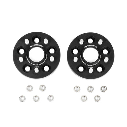 OVERTAKE Wheel Spacers - Pair - 20mm 5x100 - Subaru 2002 - 2014 WRX, 2004 STI, 2013 - 2026 BRZ/GR86, and more - JDMuscleExterior & BodyA10806