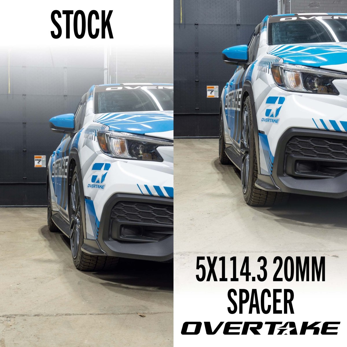 OVERTAKE Wheel Spacers - Pair - 20mm 5x114.3 - Subaru 2015 - 2026 WRX, 2005 - 2021 STI, and more - JDMuscleExterior & BodyA10808