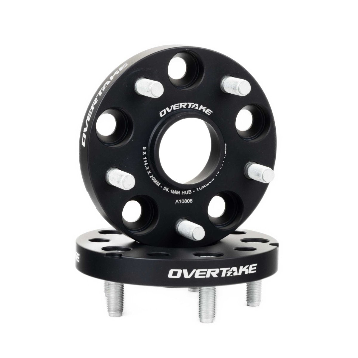 OVERTAKE Wheel Spacers - Pair - 20mm 5x114.3 - Subaru 2015 - 2026 WRX, 2005 - 2021 STI, and more - JDMuscleExterior & BodyA10808