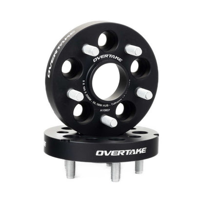OVERTAKE Wheel Spacers - Pair - 25mm 5x100 - Subaru 2002 - 2014 WRX, 2004 STI, 2013 - 2026 BRZ/GR86, and more - JDMuscleExterior & BodyA10807