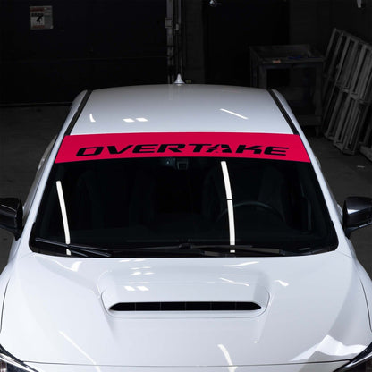 OVERTAKE Windshield Banner - Ships FREE! - JDMuscleApparel & SwagA10394REDRed Banner